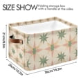 thumbnail image 4 of Yayeee Canvas Storage Basket with Handles for Shelves Fabric Bins Closet Organizer, Pastel Beige Geometric, 4 of 8