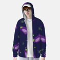 thumbnail image 2 of Balery Eggplant Sudadera ligera de manga larga con capucha y protección solar UPF 50+ para hombre y mujer, ideal para pesca y running-X-Large, 2 of 7