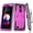 Purple, variant on LG LV5 2018/K10 2018/CV3 Case, Mignova Heavy Duty Shockproof Hybrid Armor Guard Case [Belt Rotating Clip] [Kickstand] [Built-in Screen Protector] for LG LV5 2018(Purple)