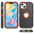 thumbnail image 4 of Xhy iPhone 13 Case + Screen Protectors + Belt Clip Holster + Camera Lens Protector, Heavy Duty Hard Shockproof Armor Protector Case (Black+Orange), 4 of 7
