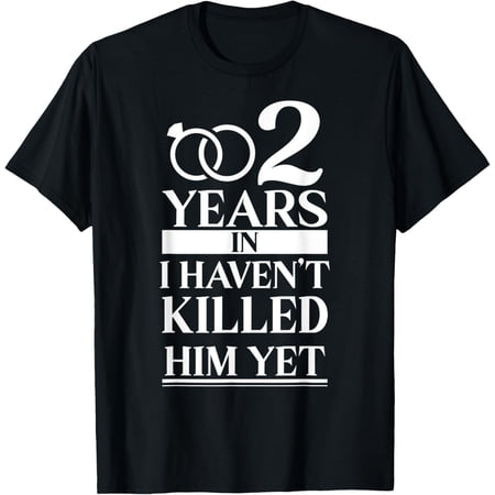 Couples Second Anniversary gift 2nd Wedding Anniversary T-Shirt