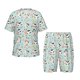 thumbnail image 1 of Balery Cute Cows Conjunto de Pijama Infantil de Manga Corta con Estampado – Ropa de Dormir de Algodón Suave-Medium, 1 of 6