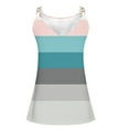 thumbnail image 5 of Babysbule Womens Summer Tank Tops Women's Sleeveless Stripe V Neck Pullover Suspenders Vest, 5 of 5