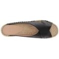 thumbnail image 6 of Pour La Victoire Rica Espadrille Wedge Black Leather Platform Retrop Sandals (11), 6 of 7