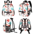 thumbnail image 4 of Eiffel Tower Valentine's Day Traveling Backpack with Adjustable Shoulder Strap, Large Capacity, Printed Design, Lightweight, Suitable, School Backpack Set, Large Backpack., 4 of 6