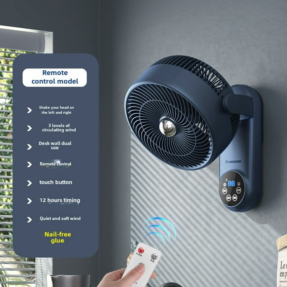 Wall Fan Household Air Circulation Fan Kitchen Bathroom Wall-mounted Electric Fan Hanging Wall-mounted Electric Fan