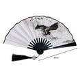 thumbnail image 7 of Folding Hand Held Fan Chinese Vintage Style Plastic Fan Double Sided Hanfu Accessories for Weddings Dancing Parties, 7 of 7