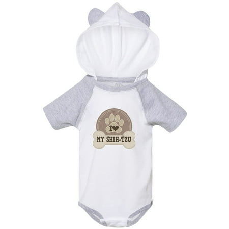 

Inktastic I Love My Shih Tzu Dog Gift Baby Boy or Baby Girl Bodysuit