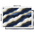 thumbnail image 5 of Blue White Gold Marble Pattern Summer Placemats Table Placemats Set Of 6-Linen Kitchen Washable Placemats Table Mats 11.8"x17.7" Non-Slip Heat Resistant, 5 of 5