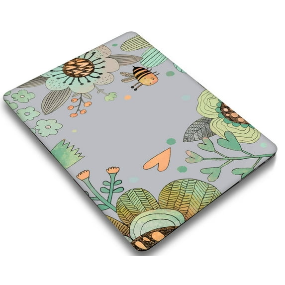 KSK KAISHEK Hard Shell Case Only Compatible Old MacBook Pro 13"( No Touch, 2015/2014/2013/end 2012) Model A1425/A1502, No USB-C / CD-ROM Flowers 116