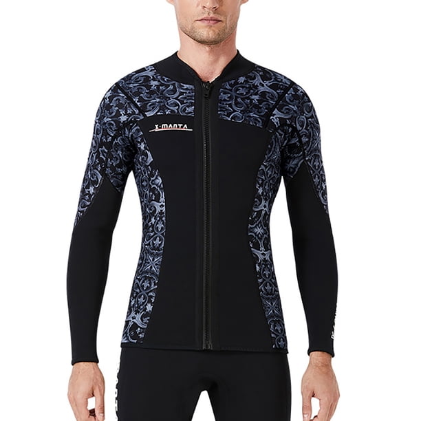 Buceo de buceo 3mm Tops de traje de neopreno Premium neopreno Tits UV Protección de UV Buceo de buceo Scuba de canoa para aeróbicos de agua Snorkeling Grey L seitruly OD003290-13