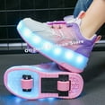 thumbnail image 2 of Patines deportivos Kuromi con luz intermitente, regalos para niñas, Hello Kitty, Sanrio, Kuromi, zapatos de punto, patines bonitos para niños, 2 of 5