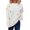 White, variant on Women's Fashion Casual Loose Versatile Bear Decoration Handmade Drawstring Long Sleeve Round Neck Pullover Sweater for Fall Winter Gift Ideas,Black,L