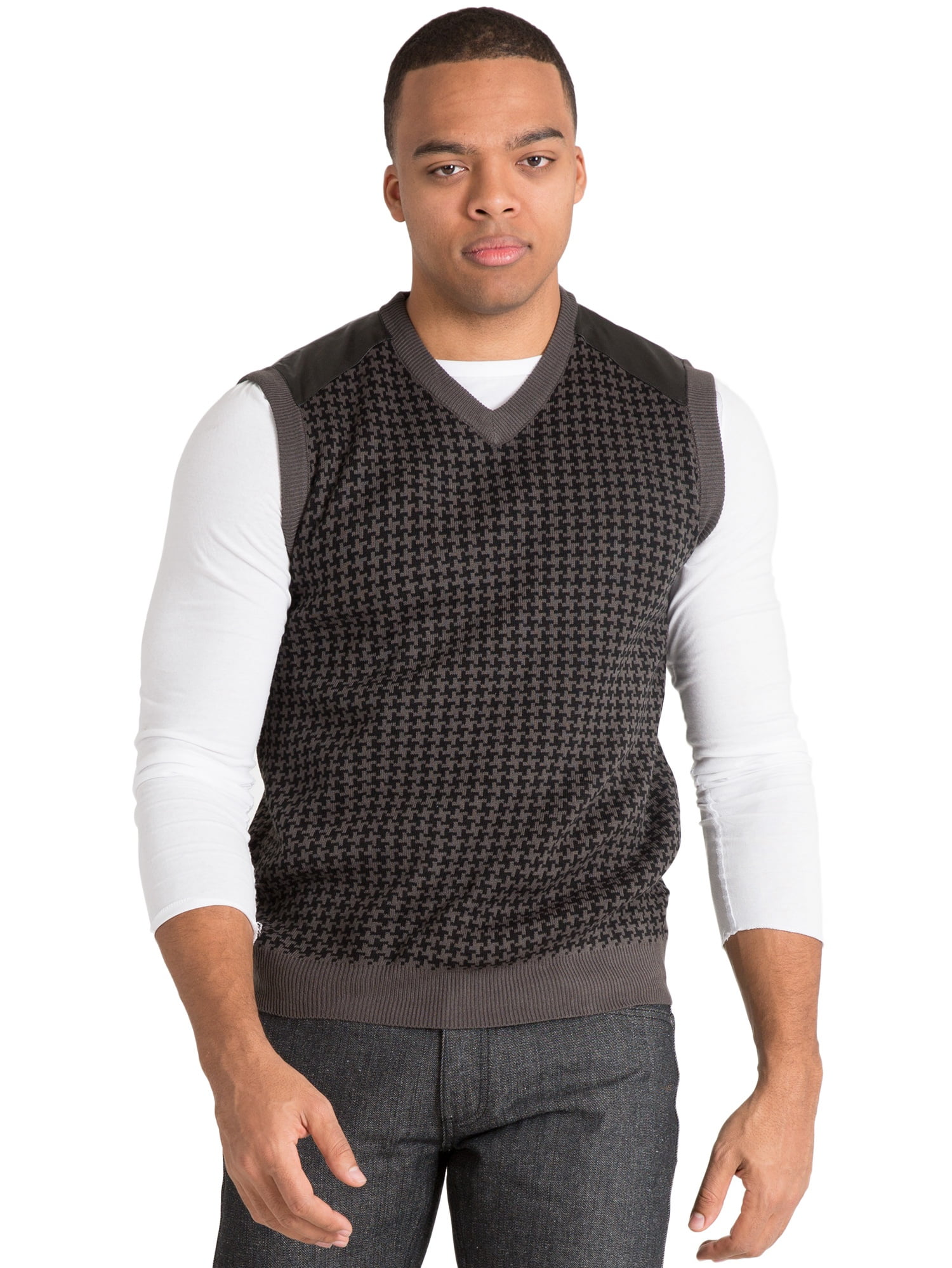 Vibes Mens Duotone Houndstooth High-V 