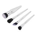thumbnail image 4 of Juego De Brochas De Maquillaje, 4 Uds., Electrochapado De Metal, Tacto Cómodo, Cerdas Suaves, Juego De Brochas Cosméticas, Herramienta De Maquillaje Plateada, 4 of 5