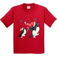thumbnail image 3 of Inktastic Penguin Christmas Holiday March Youth T-Shirt, 3 of 5