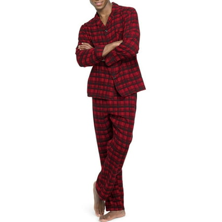 Hanes Big Men's Flannel Pajama Set