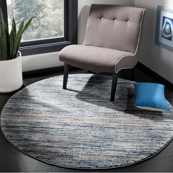 Safavieh Galaxy Candelario Abstract Area Rug, Blue/Gray, 5'3" x 5'3" Round