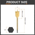 thumbnail image 2 of Uxcell Spade Drill Bit 1" Paddle Flat Bits for Woodworking Fiberglass Gold Tone, 2 of 7