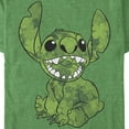 thumbnail image 2 of Men's Lilo & Stitch Four-Leaf Clover Fill Graphic Tee Kelly Heather Small, 2 of 3