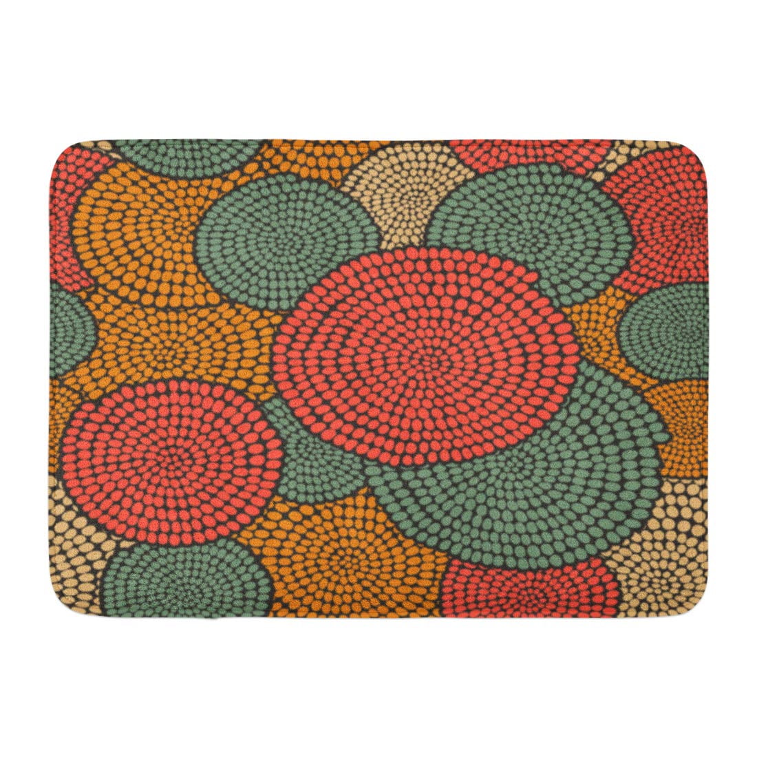 GODPOK Culture Colorful Beads Traditional African Swirls Pattern Warm