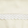 thumbnail image 6 of Lush Decor Lace Ruffle Ruffle with Lace 84" x 52" Textured Ivory 3" Rod Pocket Single Window Panel, 6 of 11