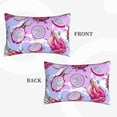 thumbnail image 2 of Pofeuu Dragon Fruit Print Polyester Microfiber Plush Pillowcases, Super Soft and Cozy Pillow Case Covers with Envelop Closure（Pillow core not included）-16"x24", 2 of 6