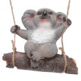 thumbnail image 3 of Animal Statues Decoration, Synthetic Resin Hand Painted Swing Koala Sculpture Weather Resistant  Finish Protective Coating  For Home For Patio, 3 of 8
