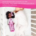 thumbnail image 3 of 14in Reborn Baby Dolls African Black Skin Girl Doll Fashionable Child Toys GiftQ14‑50 Bright Pink, 3 of 4