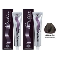 Satin Haircolor 4 Mocha Brown (Pack of 2)