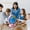 Pink, variant on Blue Blue Illuminated Rotating World Globe For Kids Educational Light Up Teaching Science Toy