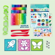 Hello Hobby Non-Drying Modeling Clay Kit - Arts and Crafts Kit for Kids with 70 Pieces and Guided Activities