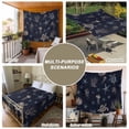 thumbnail image 6 of Navy Blue Coastal Large Tapestry for Bedroom Wall Hanging Tapestry,Nautical Summer Beach Sea Turtle Starfish Ceiling Backdrop Tapestries Poster Blanket Wall Decor for Teens Room Living Room 85" x 90", 6 of 8