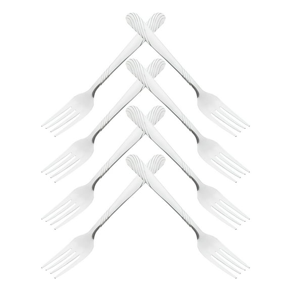 ACDANC 8 Pcs Silverware Flatware Dessert Fork Salad Fork Kitchen Dinnerware Sets Tasting Forks Dinner Fork Hotel Steak
