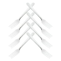 ACDANC 8 Pcs Silverware Flatware Dessert Fork Salad Fork Kitchen Dinnerware Sets Tasting Forks Dinner Fork Hotel Steak