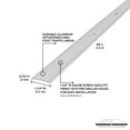 thumbnail image 3 of M-D Building Products 43732 1-1/4 In. X 96 In. Silver Aluminum Seam Binder, 3 of 4