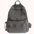 thumbnail image 3 of Mochilas Escolares Mezclilla Gran Capacidad para Estudiantes Sólidos (gris), 3 of 9