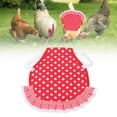 thumbnail image 4 of Tablier de Protection pour le Dos des Volailles, Chaud, Facile à Porter et Ne Nuit Pas au Poulet, Tablier pour Usage Quotidien, pour Intérieur et Extérieur, à Pois Rouges et Blancs, Verts et Blancs, 4 of 7