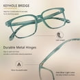 thumbnail image 2 of 3 Pack Blue Light Blocking Glasses for Women or Men, Anti Eyestrain Dry Eyes, Headaches and Blurry Vision, Instantly Blocks Glare from Computers and Phone Screens (Black White+Slateblue+Tortoise), 2 of 5