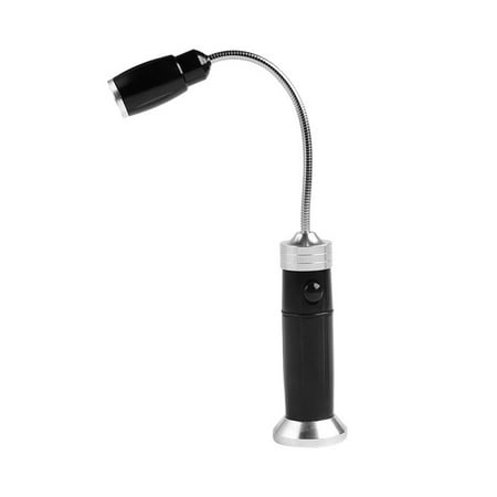 

Outdoor Barbecue Lamp Hose Working Lamp Flexiable Hose BBQ Lamp Metal Maintenance Light (Black Battery Style without Battery)