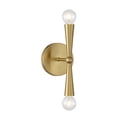thumbnail image 5 of Meridian M90110NB 2-Light Wall Sconce in Natural Brass, 5 of 7