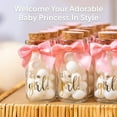 thumbnail image 3 of Ethisa 12 Pack It's a Girl Milk Glass Bottles with Ribbons and Stickers - Vintage, Sturdy, Baby Shower Favors for Guests and Table Centerpieces - Girl Baby Shower Decorations - Baby Shower Candy Jar, 3 of 6