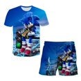 thumbnail image 3 of Conjunto de pijama de Sonic The Hedgehog para niños, traje de baño de anime para niños, ropa de dormir con estampado 3D de dibujos animados para el hogar, traje de playa de cosplay kawaii para niños, 3 of 5