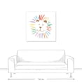 thumbnail image 3 of Creative Products Rainbow Colorful Lion 36x36 Canvas Wall Art, 3 of 5