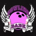 thumbnail image 3 of CafePress - Bowling Babe Women's Dark T Shirt - Women's Traditional Fit Dark T-Shirt, 3 of 4