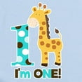thumbnail image 2 of CafePress - Im One Blue/Brown Giraffe First Birthday Infant Bo - Baby Light Bodysuit, Size Newborn - 24 Months, 2 of 4
