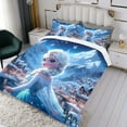 thumbnail image 3 of Frozen Themed Bed Sheet Set Three Piece Set 90*90 in Comfortable And Skin Friendly Unique Design Creating A Star Studded Night, 3 of 6