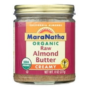 Maranatha Natural Foods Almond Butter Raw Creamy No Salt, 8 Oz
