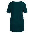 thumbnail image 4 of HAPIMO T-Shirts for Women Classic-Fit Womens Summer Fashion Tops Short Sleeve Shirt Casual Loose Maternity Lactation O-Neck Cozy Blouse Solid Color Tierred Tee Shirt Savings Blue XXL, 4 of 6