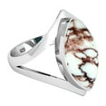 thumbnail image 3 of Natural Wild Horse Ring 925 Sterling Silver Handmade Jewelry, 3 of 10